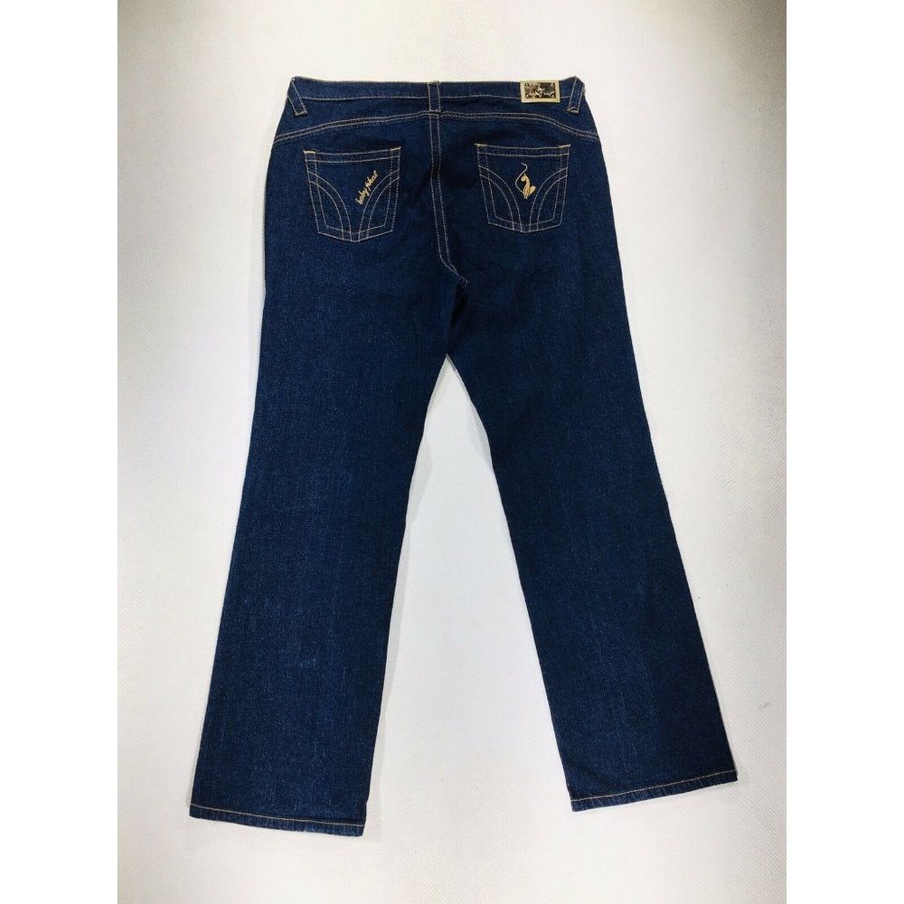 Y2K VINTAGE BABY PHAT DENIM STRAIGHT LEG JEANS 18